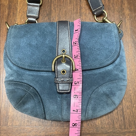 Coach suede messenger crossbody mini, hard to find - Picture 13 of 13